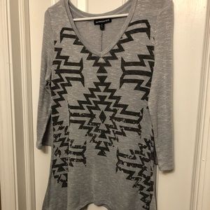 FREE W/ PURCHASE Option Aztec Sweater Tunic